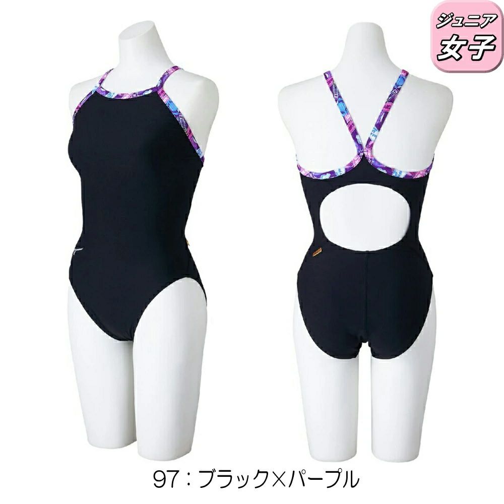 ミズノMIZUNO競泳水着練習用水着ジュニア女子エクサースーツミディアムカットEXERSUITSU-Fit競泳練習水着2025年春夏モデルN2MAC487