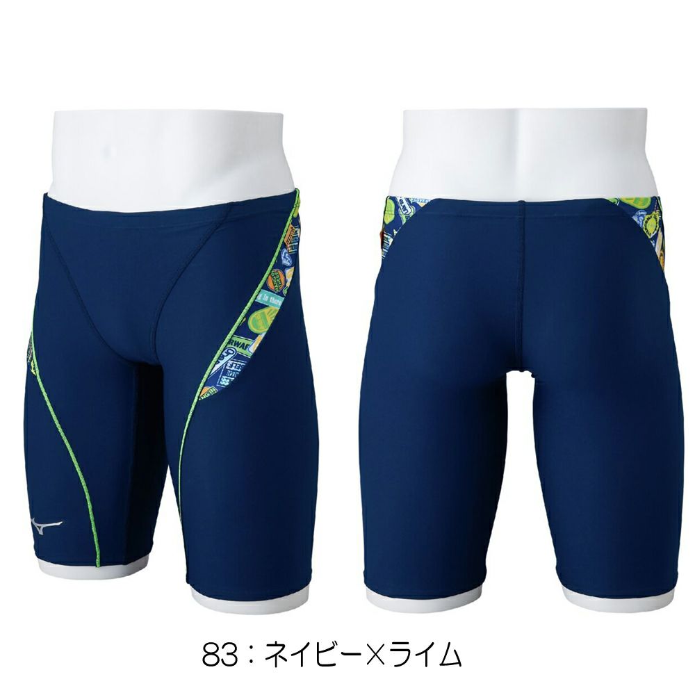 ミズノMIZUNO競泳水着練習用水着メンズエクサースーツハーフスパッツEXERSUITSU-Fit競泳練習水着2025年春夏モデルN2MBC088
