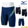 ミズノMIZUNO競泳水着練習用水着ジュニア男子エクサースーツハーフスパッツEXERSUITSU-Fit競泳練習水着2025年春夏モデルN2MBC488
