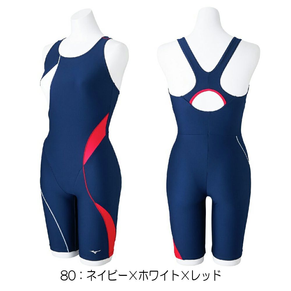 ミズノMIZUNOフィットネス水着レディースSTROKEONEオールインワンパッド付き2025年春夏モデルN2JGC312