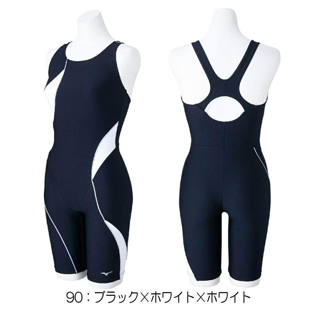 ミズノMIZUNOフィットネス水着レディースSTROKEONEオールインワンパッド付き2025年春夏モデルN2JGC312