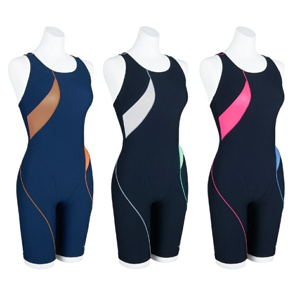 ミズノMIZUNOフィットネス水着レディースSTROKEONEオールインワンパッド付き2025年春夏モデルN2JGC312