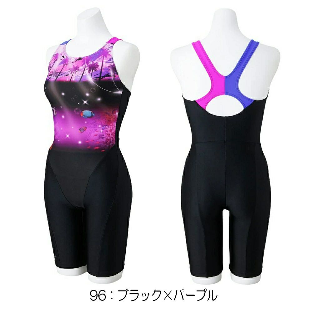 ミズノMIZUNOフィットネス水着レディースSTROKEONEオールインワンパッド付き2025年春夏モデルN2JGC305