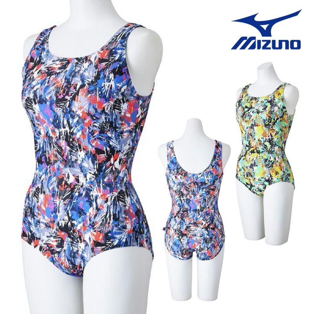 ミズノMIZUNOフィットネス水着レディースワンピースUバックパッド付き2025年春夏モデルN2JAC321