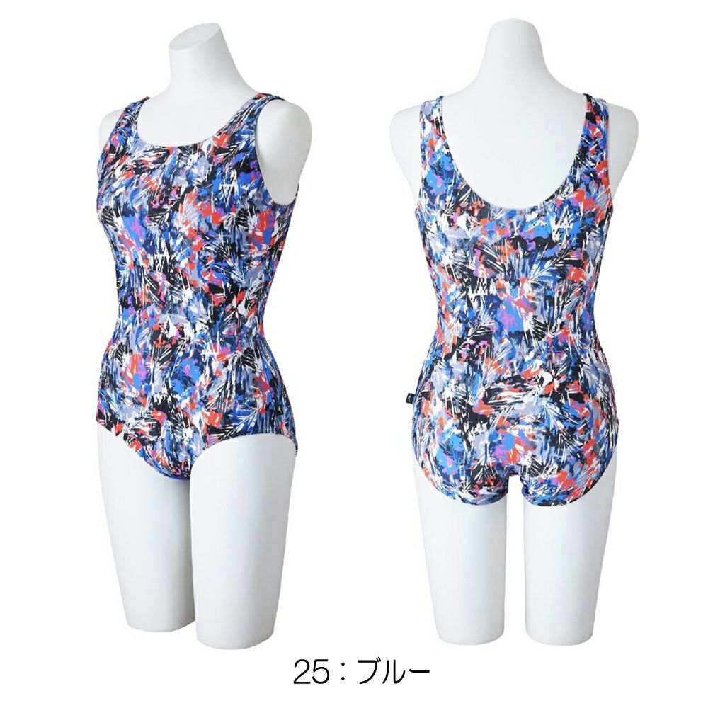 ミズノMIZUNOフィットネス水着レディースワンピースUバックパッド付き2025年春夏モデルN2JAC321