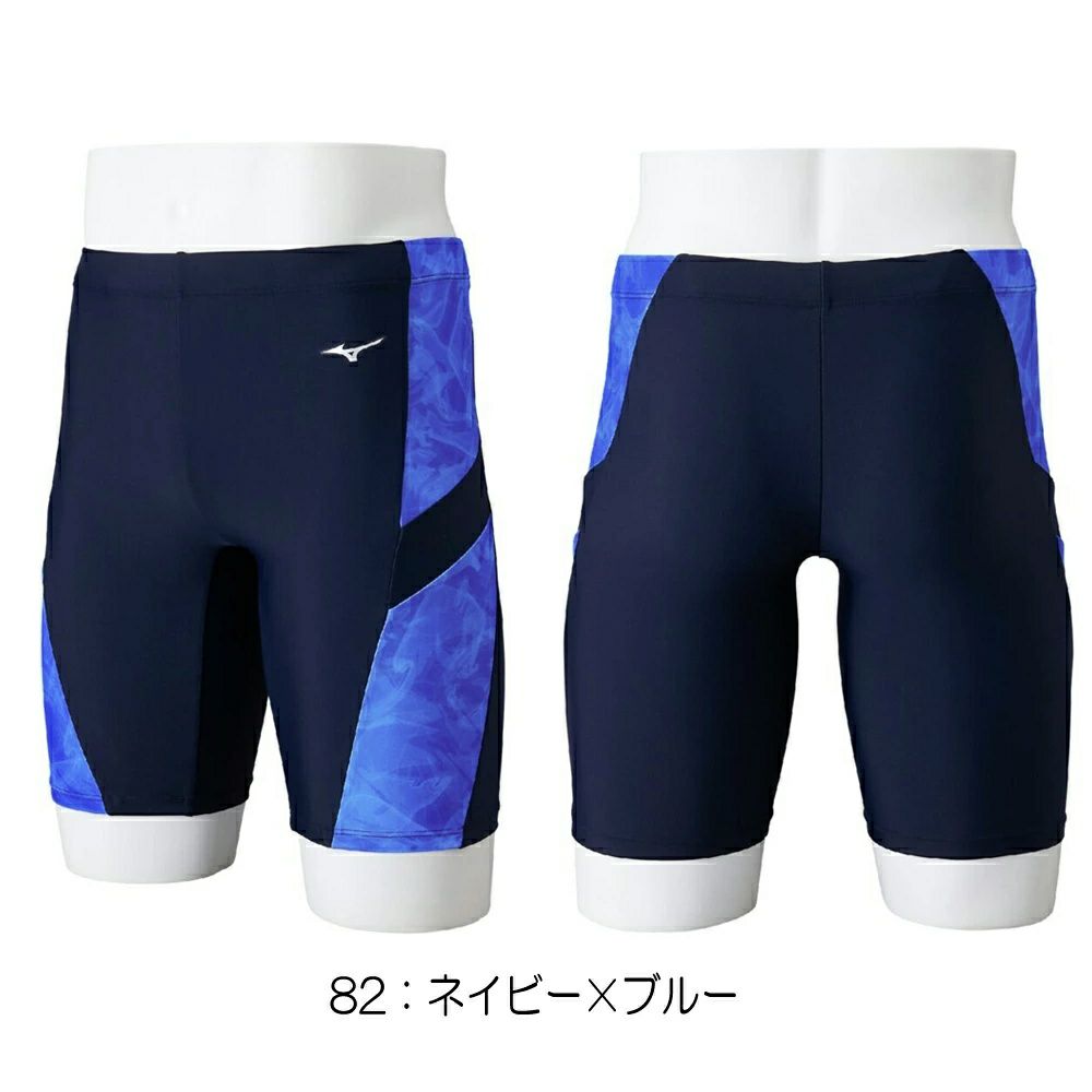 ミズノMIZUNOフィットネス水着メンズハーフスパッツ2025年春夏モデルN2JBC113