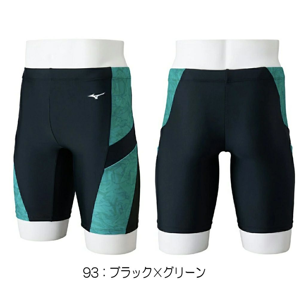 ミズノMIZUNOフィットネス水着メンズハーフスパッツ2025年春夏モデルN2JBC113