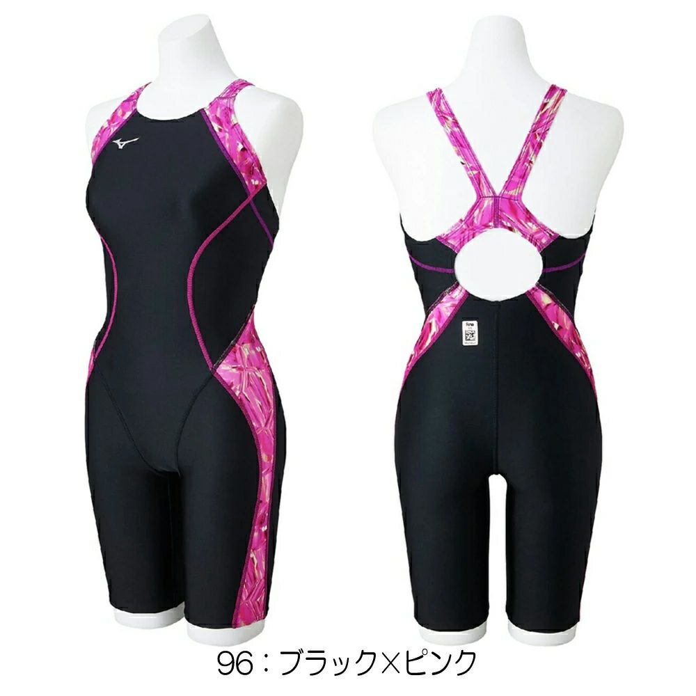 ミズノMIZUNO競泳水着レディースWA承認モデルSTLalaハーフスーツマスターズバックオールインワン2025年春夏モデルN2MGC247finaマークあり