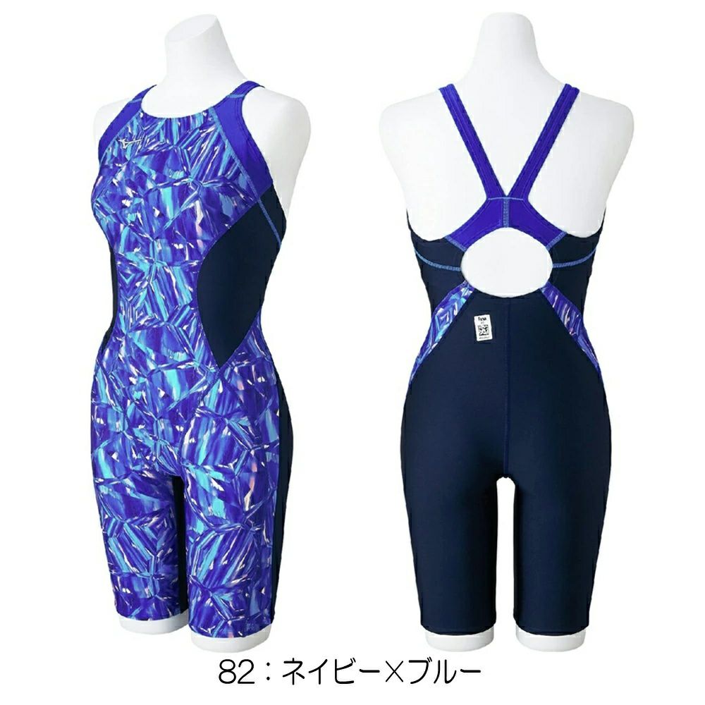 ミズノMIZUNO競泳水着レディースWA承認モデルSTLalaハーフスーツマスターズバックオールインワン2025年春夏モデルN2MGC248finaマークあり