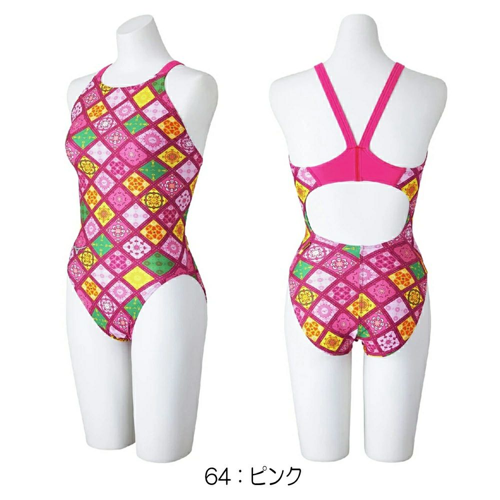 ミズノMIZUNO競泳水着練習用水着レディースエクサースーツミディアムカットEXERSUITSU-Fit競泳練習水着2025年春夏モデルN2MAC282