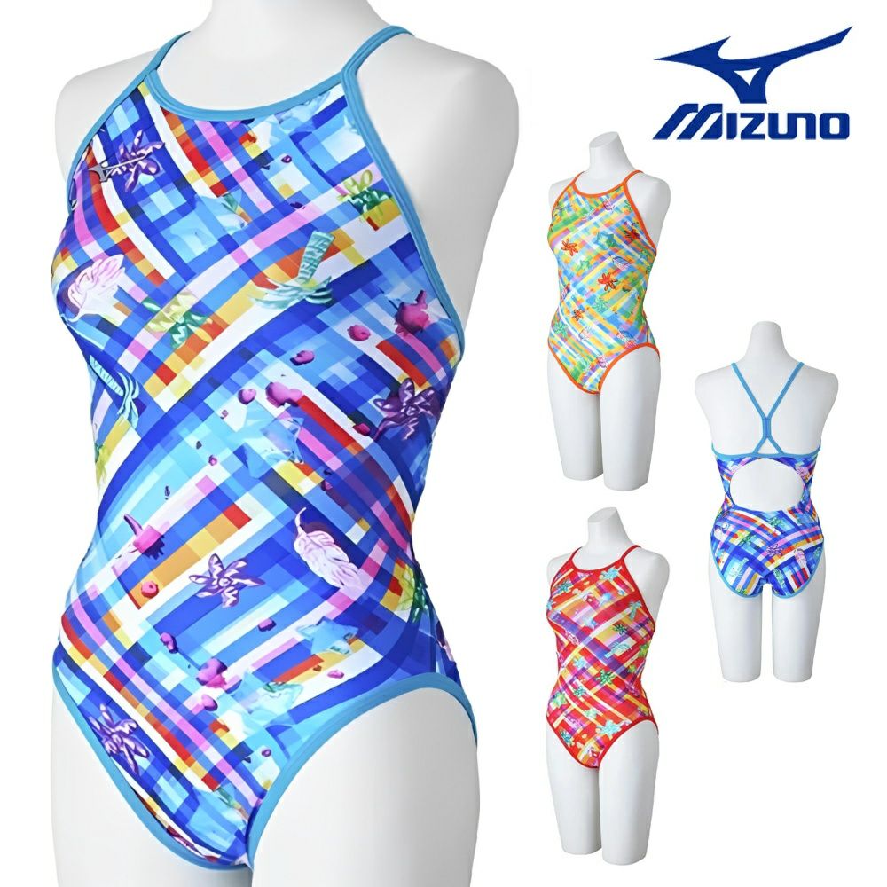 ミズノMIZUNO競泳水着練習用水着レディースエクサースーツミディアムカットEXERSUITSU-FitRiCollection池江璃花子競泳練習水着2025年春夏モデルN2MAC265