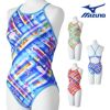 ミズノMIZUNO競泳水着練習用水着レディースエクサースーツミディアムカットEXERSUITSU-FitRiCollection池江璃花子競泳練習水着2025年春夏モデルN2MAC265