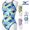 ミズノMIZUNO競泳水着練習用水着レディースエクサースーツミディアムカットEXERSUITSU-FitRiCollection池江璃花子競泳練習水着2025年春夏モデルN2MAC266