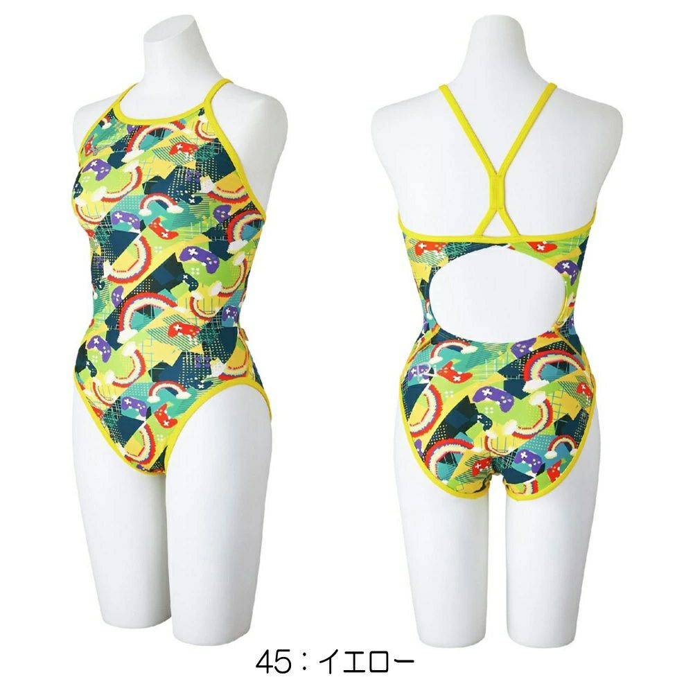 ミズノMIZUNO競泳水着練習用水着レディースエクサースーツミディアムカットEXERSUITSU-FitRiCollection池江璃花子競泳練習水着2025年春夏モデルN2MAC266