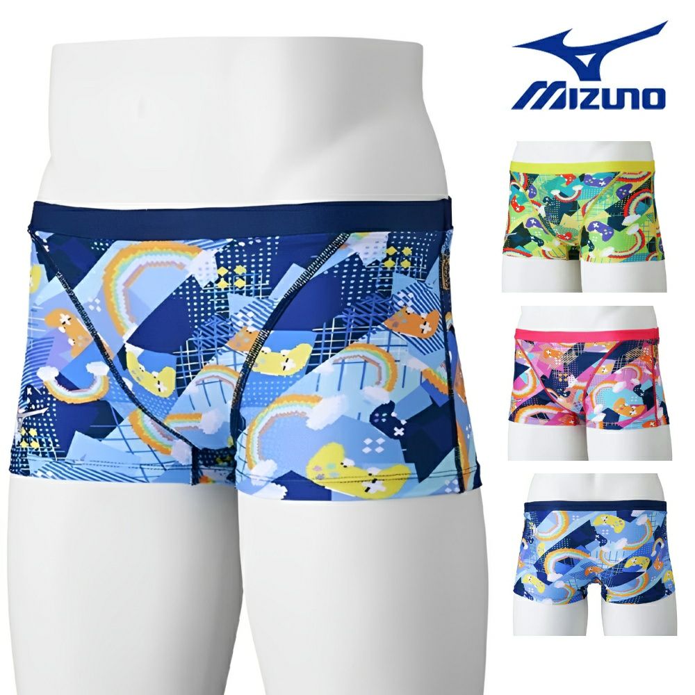 ミズノMIZUNO競泳水着練習用水着メンズエクサースーツショートスパッツEXERSUITSU-FitRiCollection池江璃花子競泳練習水着2025年春夏モデルN2MBC066