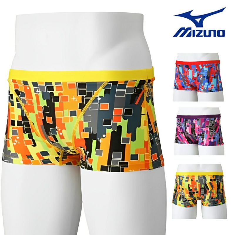 ミズノMIZUNO競泳水着練習用水着メンズエクサースーツショートスパッツEXERSUITSU-FitRiCollection池江璃花子競泳練習水着2025年春夏モデルN2MBC067