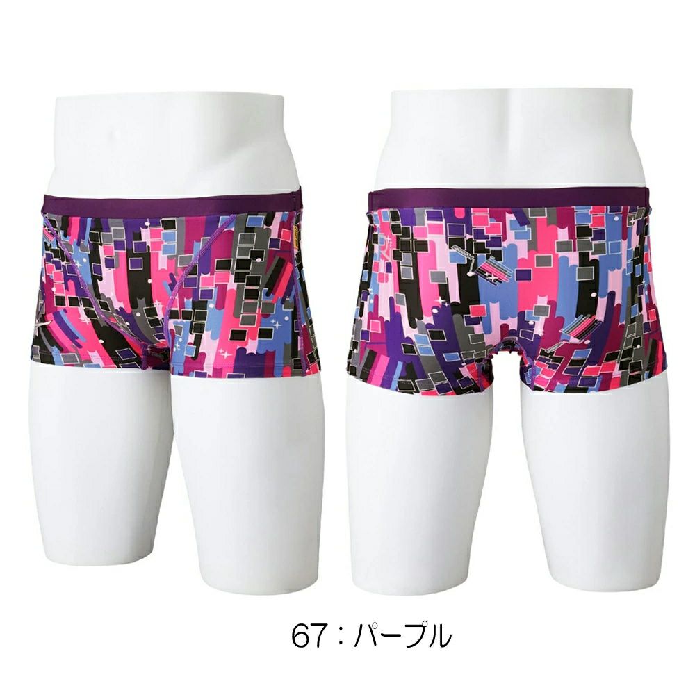 ミズノMIZUNO競泳水着練習用水着メンズエクサースーツショートスパッツEXERSUITSU-FitRiCollection池江璃花子競泳練習水着2025年春夏モデルN2MBC067