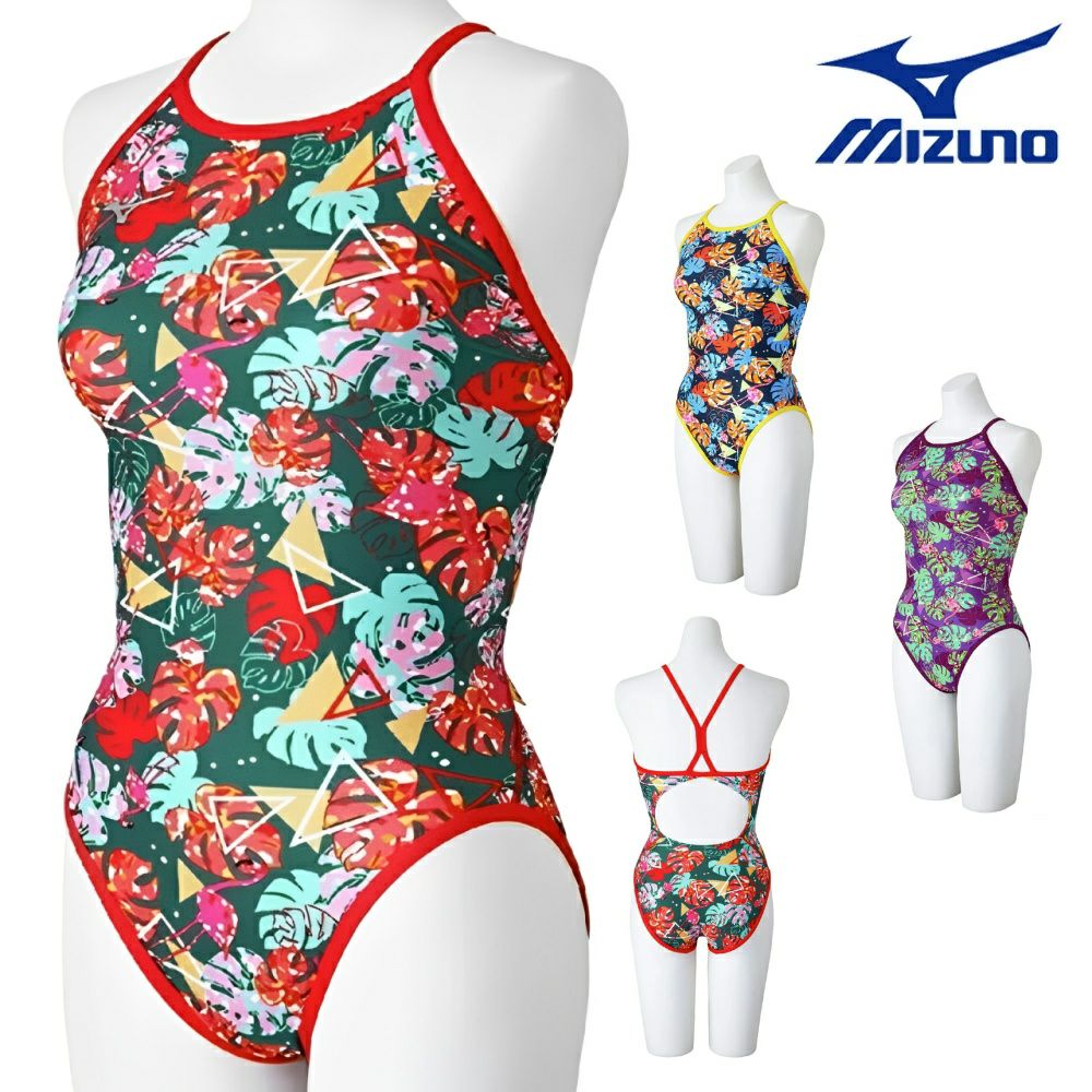 ミズノMIZUNO競泳水着練習用水着レディースエクサースーツミディアムカットEXERSUITSU-FitRiCollection池江璃花子競泳練習水着2025年春夏モデルN2MAC268