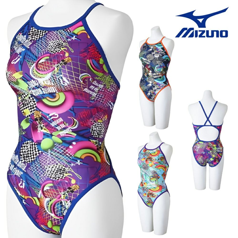ミズノMIZUNO競泳水着練習用水着レディースエクサースーツミディアムカットEXERSUITSU-FitRiCollection池江璃花子競泳練習水着2025年春夏モデルN2MAC269