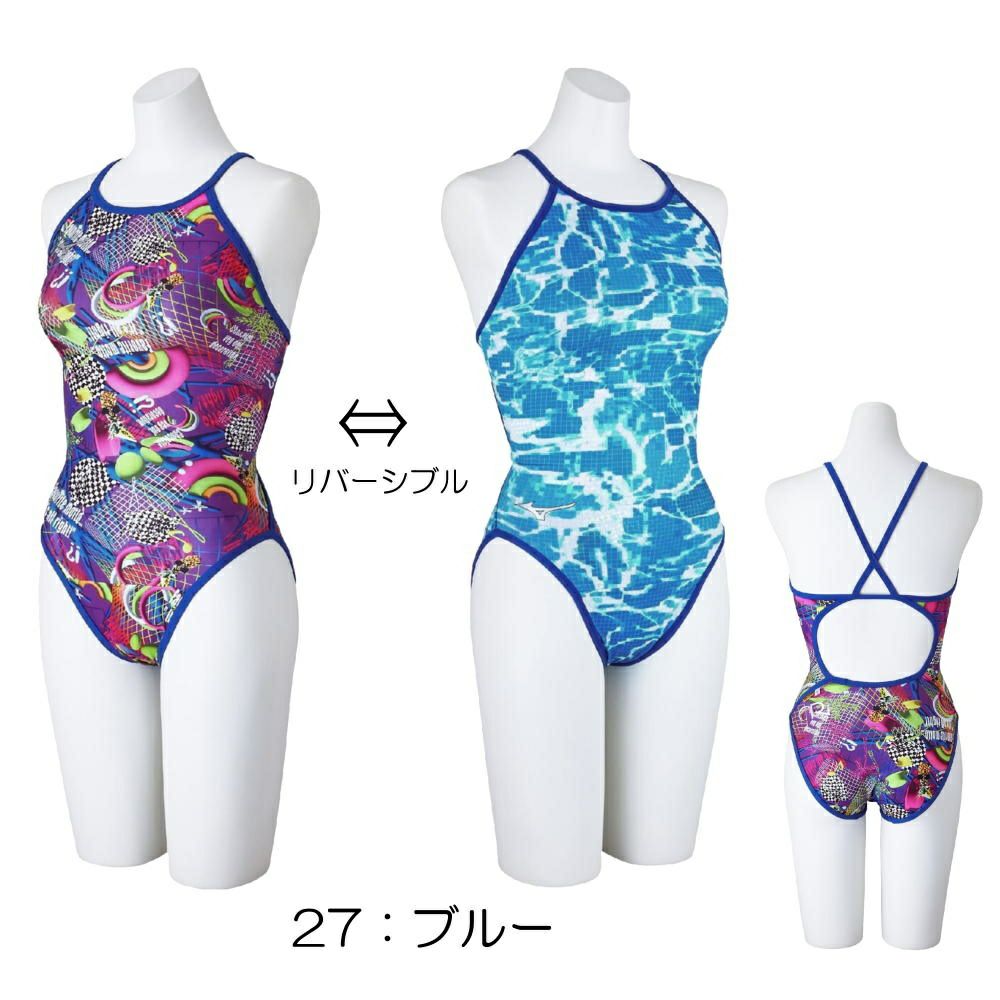 ミズノMIZUNO競泳水着練習用水着レディースエクサースーツミディアムカットEXERSUITSU-FitRiCollection池江璃花子競泳練習水着2025年春夏モデルN2MAC269