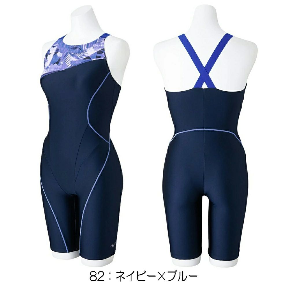 ミズノMIZUNOフィットネス水着レディースSTROKEONEオールインワンパッド付き2025年春夏モデルN2JGC307