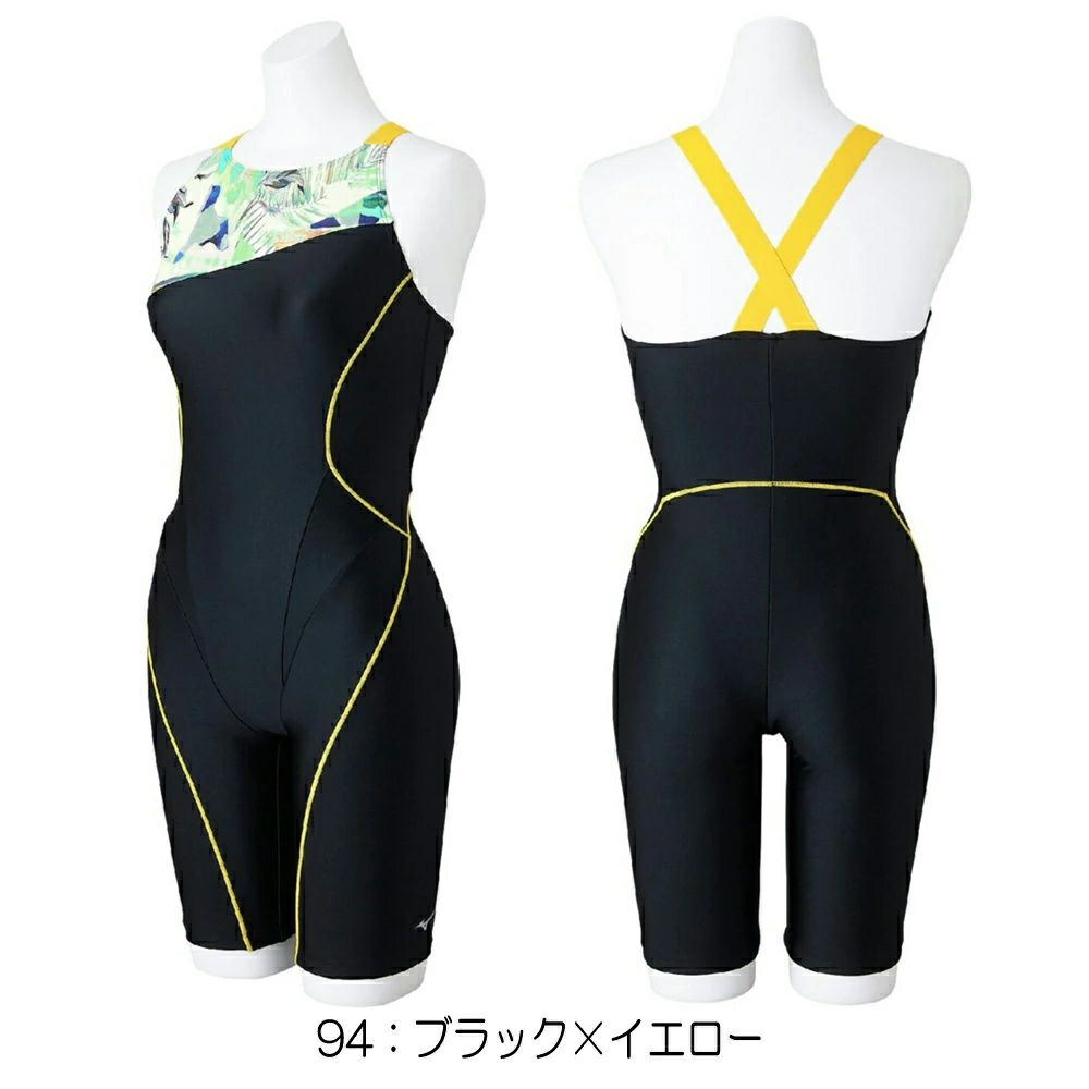 ミズノMIZUNOフィットネス水着レディースSTROKEONEオールインワンパッド付き2025年春夏モデルN2JGC307