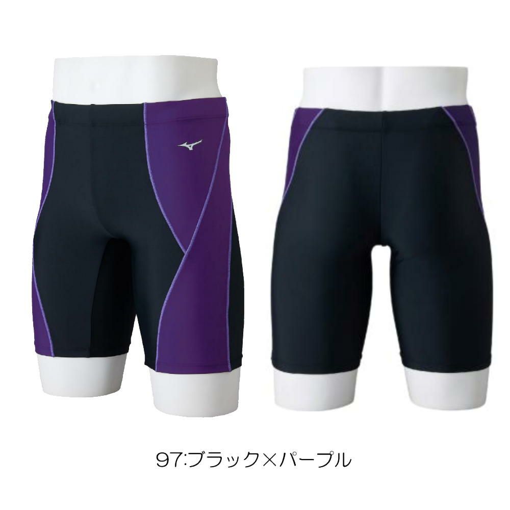 ミズノMIZUNOフィットネス水着メンズハーフスパッツ2025年春夏モデルN2JBC125