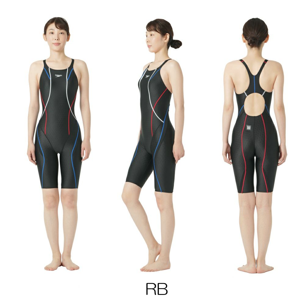 スピードSPEEDO競泳水着レディースWA承認フレックスキューブセミオープンバックニースキンFLEXCubeSCW12544FZ