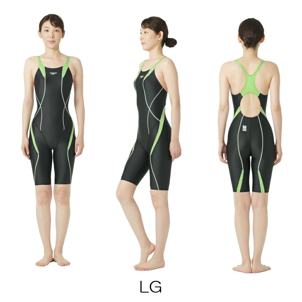 スピードSPEEDO競泳水着レディースWA承認フレックスキューブセミオープンバックニースキンFLEXCubeSCW12544FZ