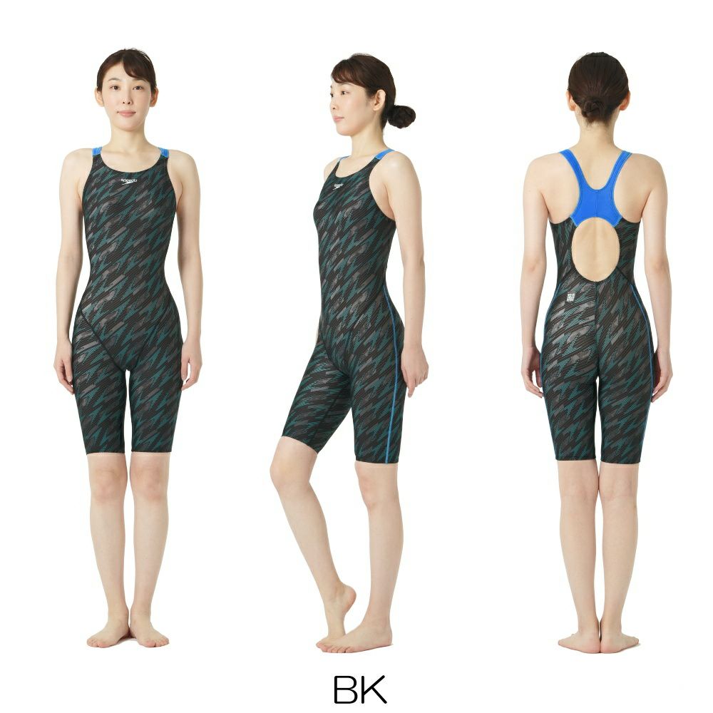 スピードSPEEDO競泳水着レディースWA承認フレックスシグマカイセミオープンバックニースキン3FLEXΣχSCW12541FZ