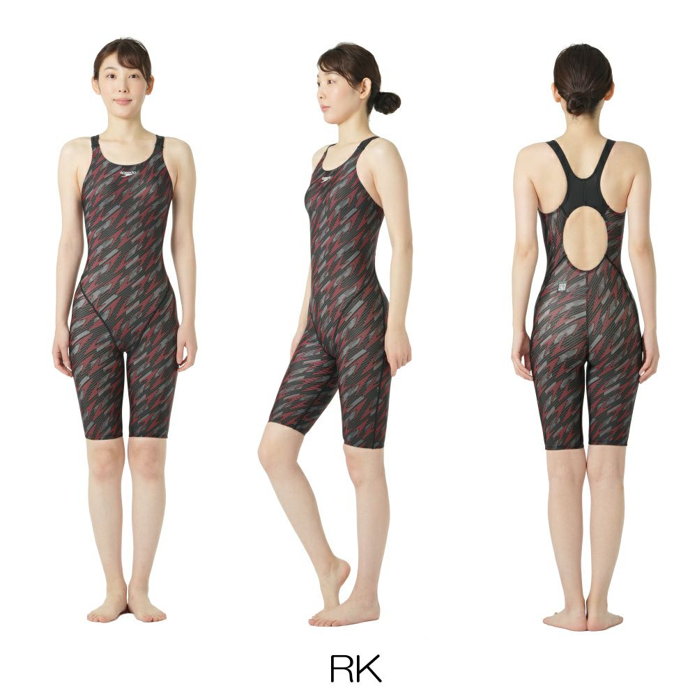 スピードSPEEDO競泳水着レディースWA承認フレックスシグマカイセミオープンバックニースキン3FLEXΣχSCW12541FZ