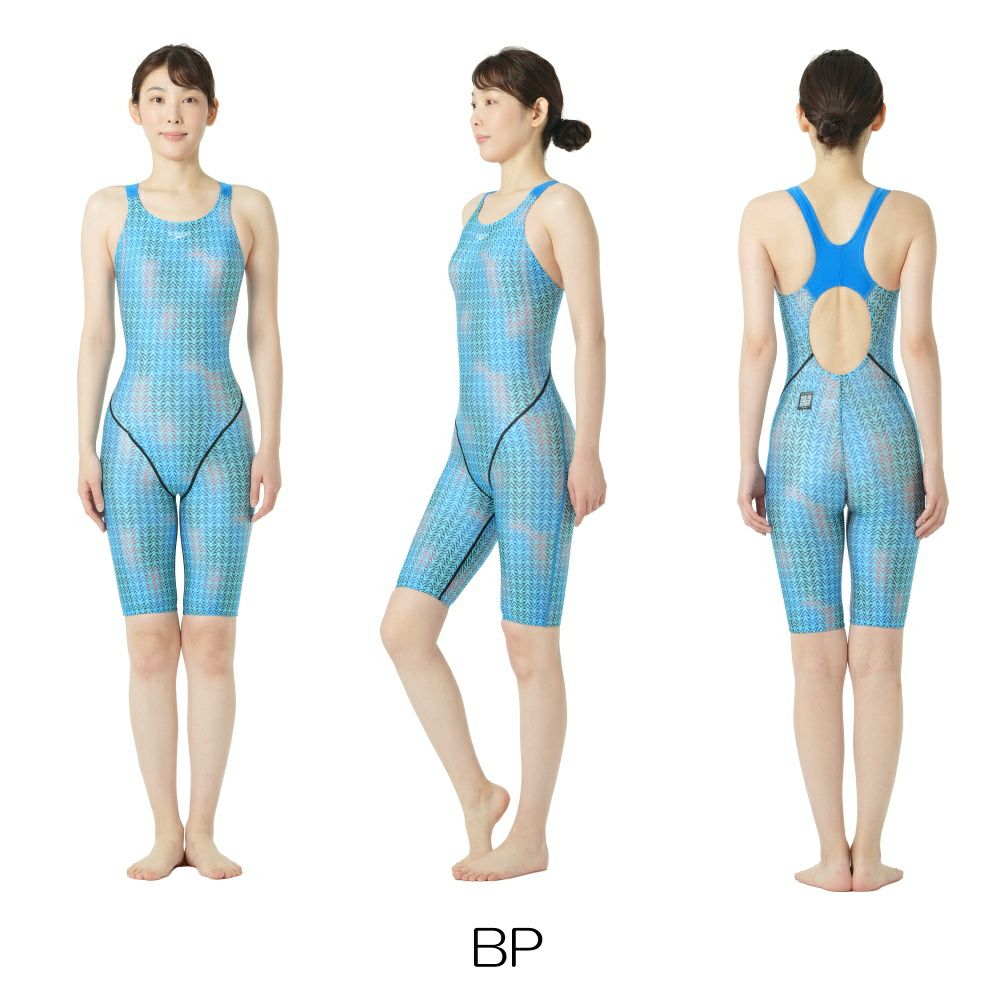 スピードSPEEDO競泳水着レディースWA承認フレックスシグマカイセミオープンバックニースキン3FLEXΣχSCW12541FZ