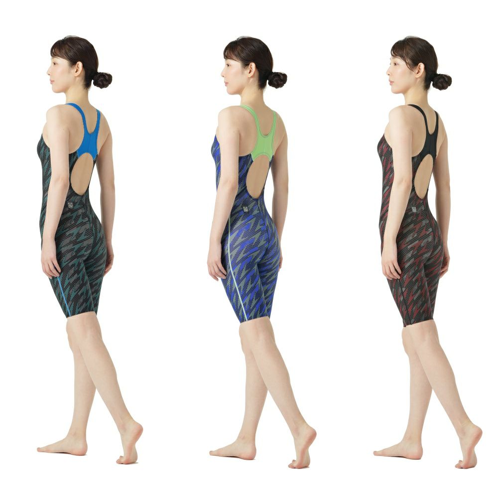 スピードSPEEDO競泳水着レディースWA承認フレックスシグマカイセミオープンバックニースキン3FLEXΣχSCW12541FZ