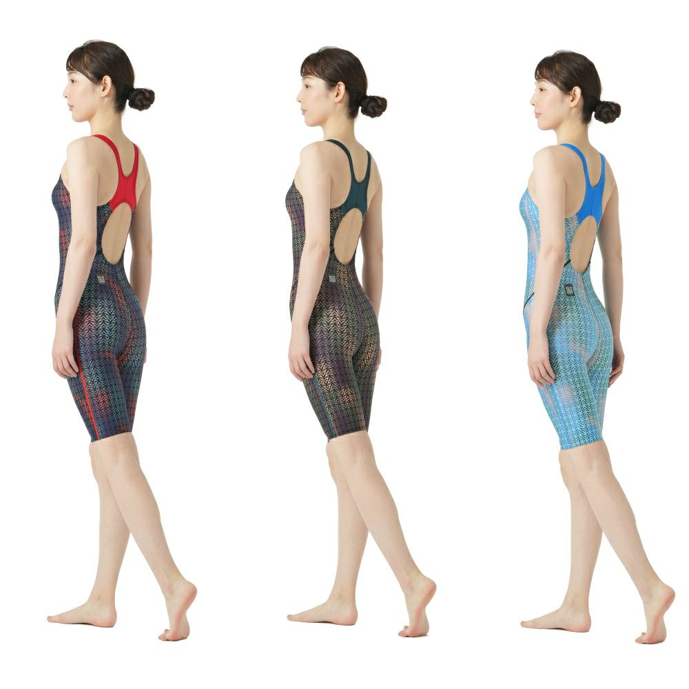 スピードSPEEDO競泳水着レディースWA承認フレックスシグマカイセミオープンバックニースキン3FLEXΣχSCW12541FZ