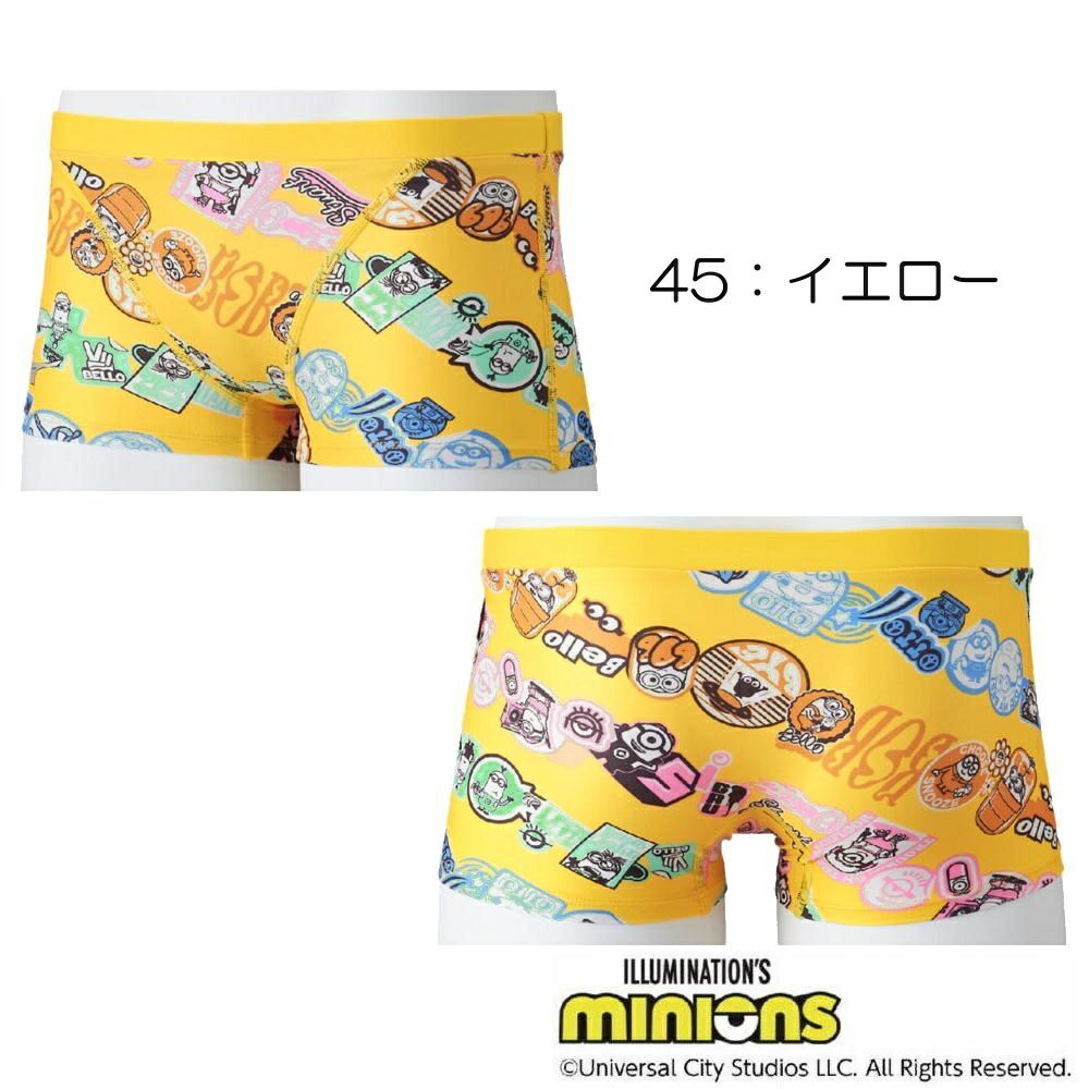 ミズノMIZUNO競泳水着メンズ練習用エクサースーツショートスパッツEXERSUITSU-FitミニオンズMINIONS2025年春夏モデルN2MBC096