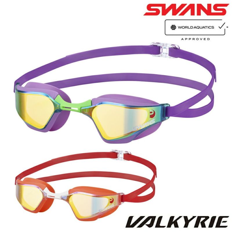 SWANSゴーグルヴァルキリーミラークッション付きfina承認ヒカリオリジナル別注2025年春夏限定モデル数量限定SR-72MPAFAB-N
