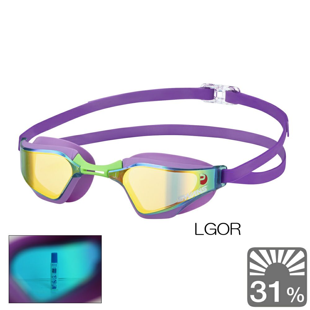 SWANSゴーグルヴァルキリーミラークッション付きfina承認ヒカリオリジナル別注2025年春夏限定モデル数量限定SR-72MPAFAB-N