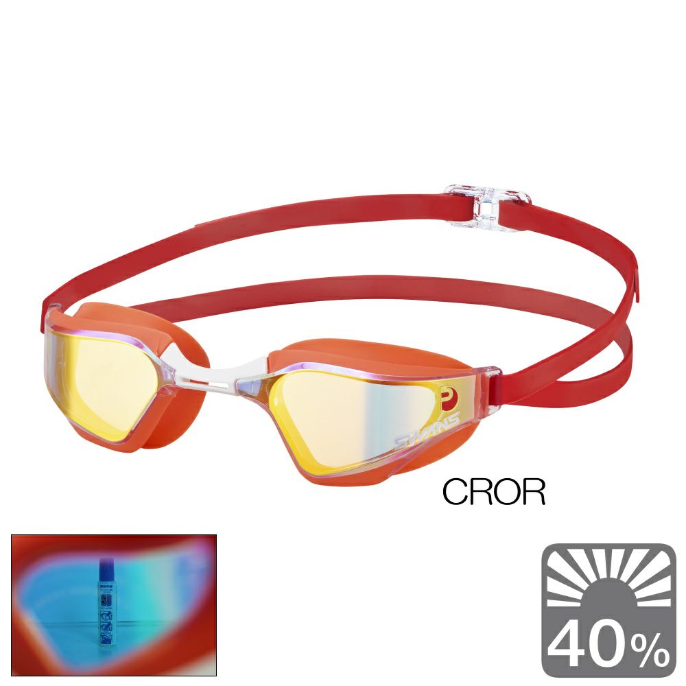 SWANSゴーグルヴァルキリーミラークッション付きfina承認ヒカリオリジナル別注2025年春夏限定モデル数量限定SR-72MPAFAB-N