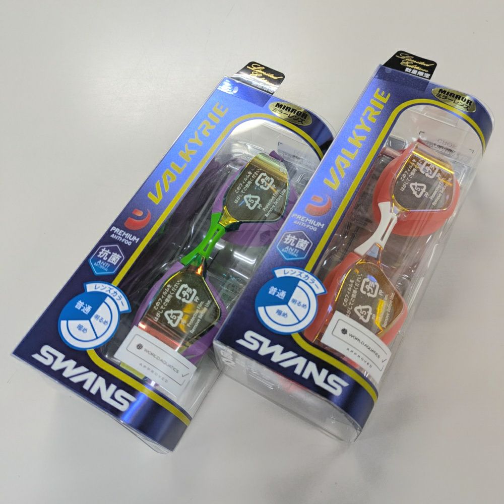 SWANSゴーグルヴァルキリーミラークッション付きfina承認ヒカリオリジナル別注2025年春夏限定モデル数量限定SR-72MPAFAB-N