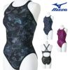 ミズノMIZUNO競泳水着練習用水着レディースエクサースーツミディアムカットEXERSUITSU-FitRiCollection池江璃花子AYACOLLECTION寺川綾競泳練習水着2025年春夏モデルN2MAC274