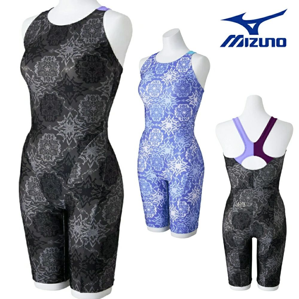 ミズノMIZUNOフィットネス水着レディースSTROKEONEオールインワンパッド付きAYACOLLECTION寺川綾2025年春夏モデルN2JGC309