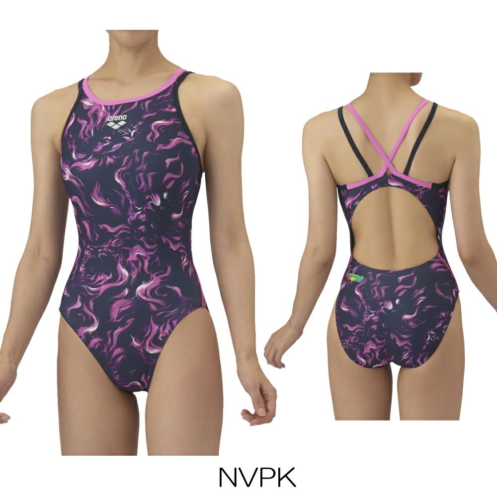 アリーナARENA競泳水着練習用水着レディーストレーニングワンピースオープンバックタフスーツタフスキンEP競泳練習水着arenaINDOMITUSAS5FWMS1L