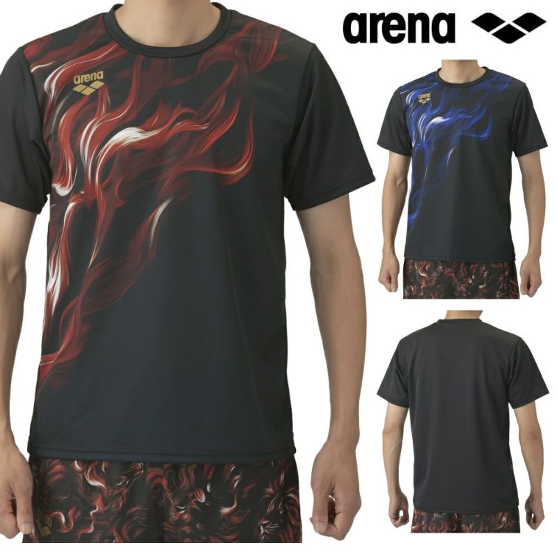 アリーナARENATシャツ半袖ユニセックスメンズレディーススポーツアパレルトレーニング水泳arenaINDOMITUSAS5FHTS1U