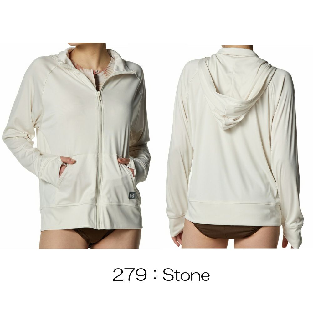 アンダーアーマーUNDERARMOURUAラッシュガードフルジップフーディーレディーストレーニングU6001421