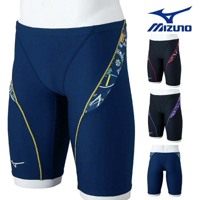 ミズノMIZUNO競泳水着練習用水着メンズエクサースーツハーフスパッツEXERSUITSU-Fit競泳練習水着2025年春夏モデルN2MBC588