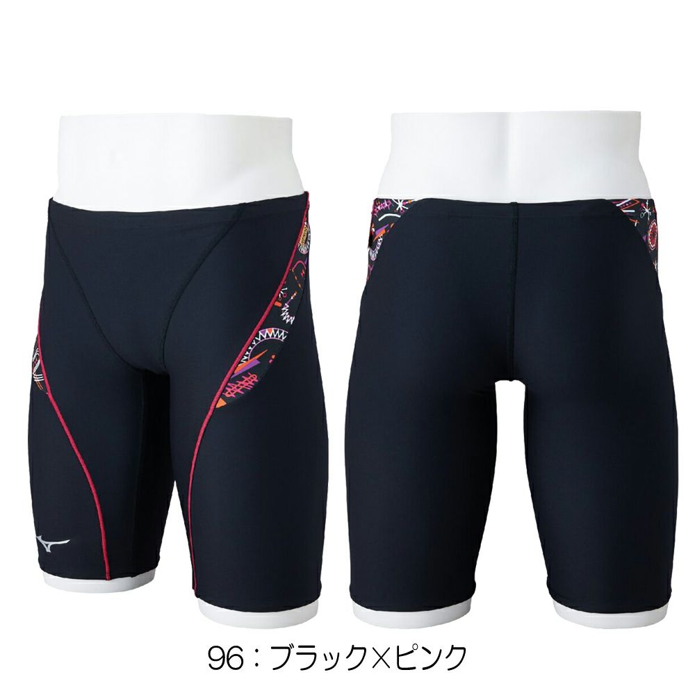 ミズノMIZUNO競泳水着練習用水着メンズエクサースーツハーフスパッツEXERSUITSU-Fit競泳練習水着2025年春夏モデルN2MBC588