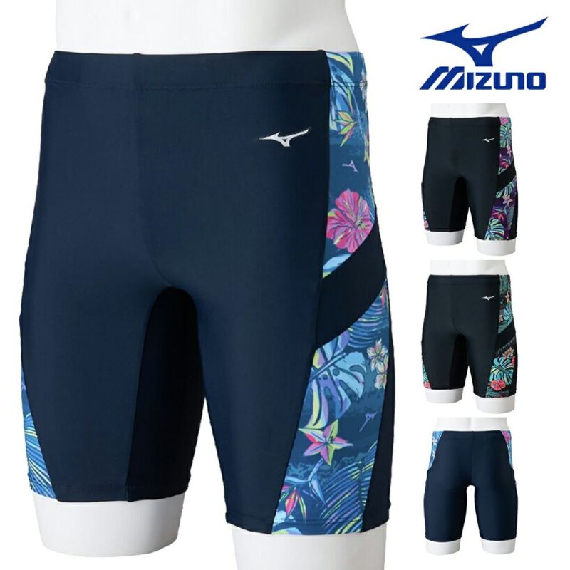 ミズノMIZUNOフィットネス水着メンズハーフスパッツ2025年春夏モデルN2JBC116