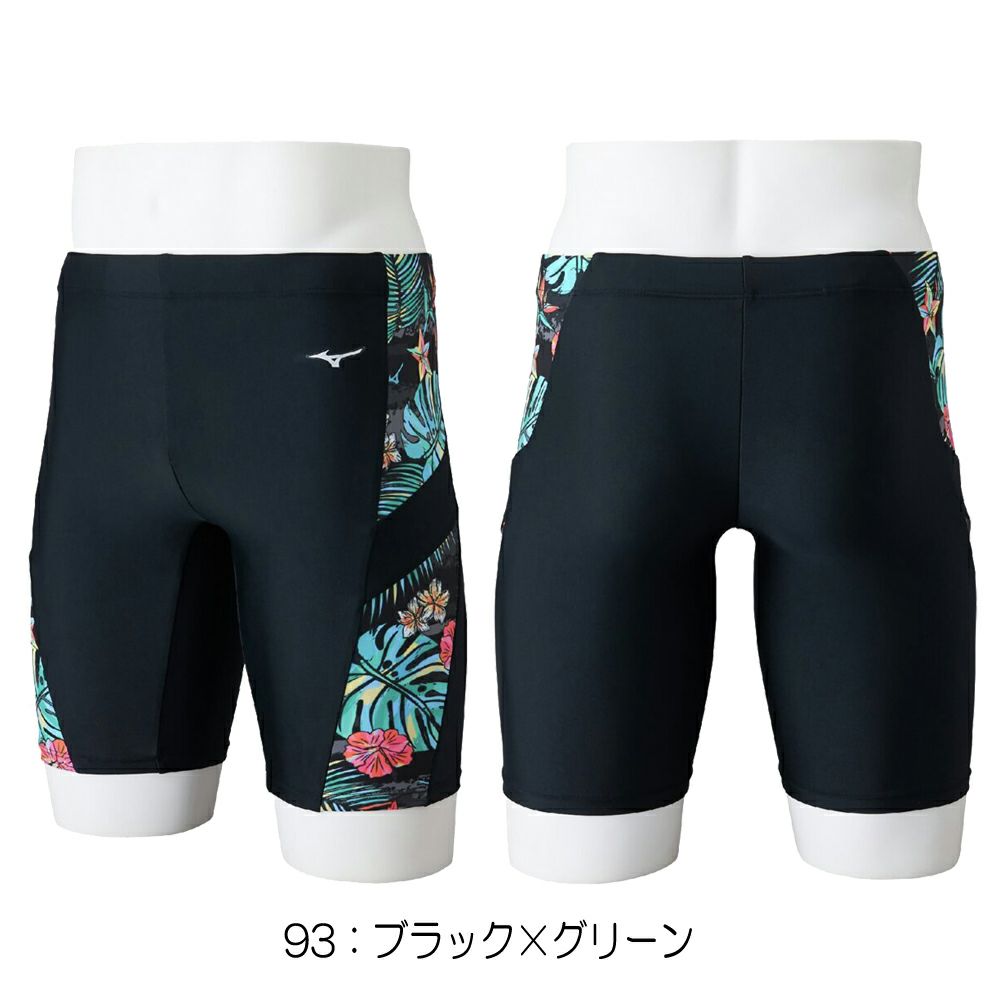 ミズノMIZUNOフィットネス水着メンズハーフスパッツ2025年春夏モデルN2JBC116