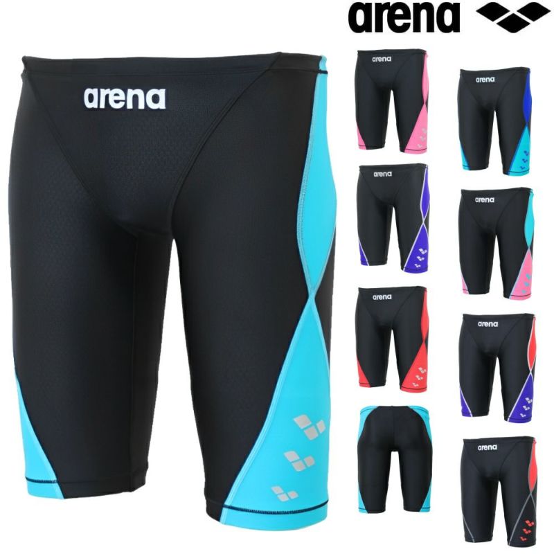 アリーナARENA競泳水着メンズレーシングスパッツハーフレッグUROKOSKINウロコスキンWAマークなし・公式大会使用不可AS5SWMH1MB