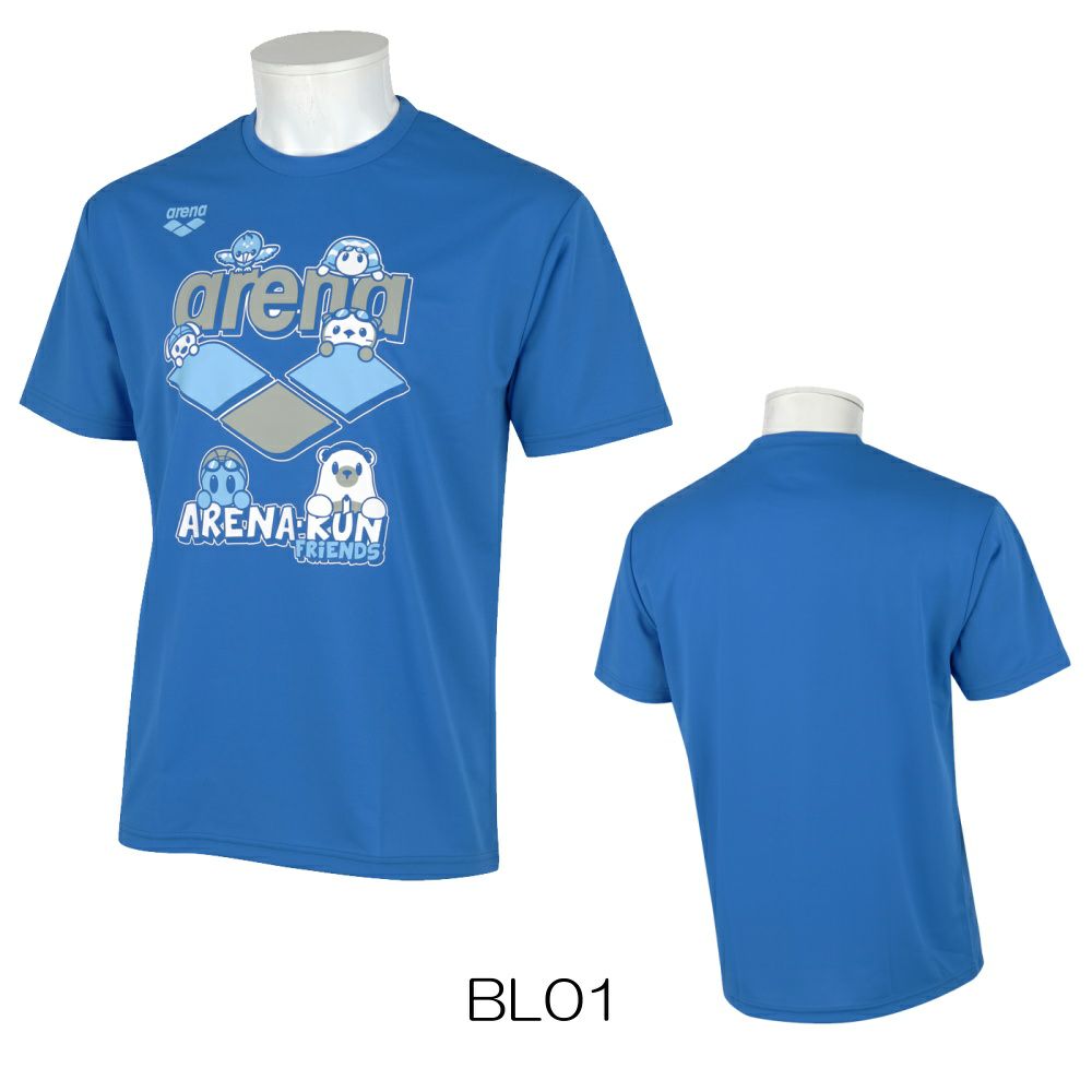 アリーナARENATシャツアリーナ君ヒカリオリジナル半袖ユニセックスメンズレディーススポーツアパレルトレーニング水泳AS5SHTH2UB